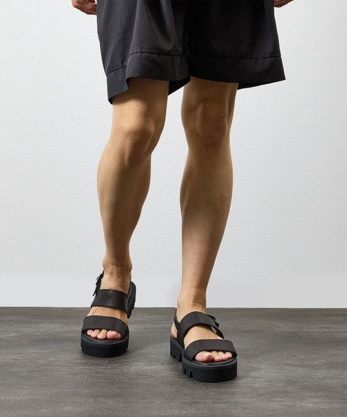 PADRONE パドローネ / BACK STRAP SANDALS with Chunky Sole バック