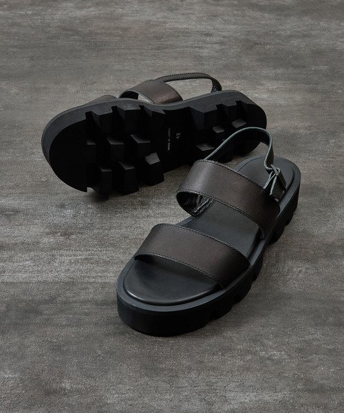 PADRONE パドローネ / BACK STRAP SANDALS with Chunky Sole バック