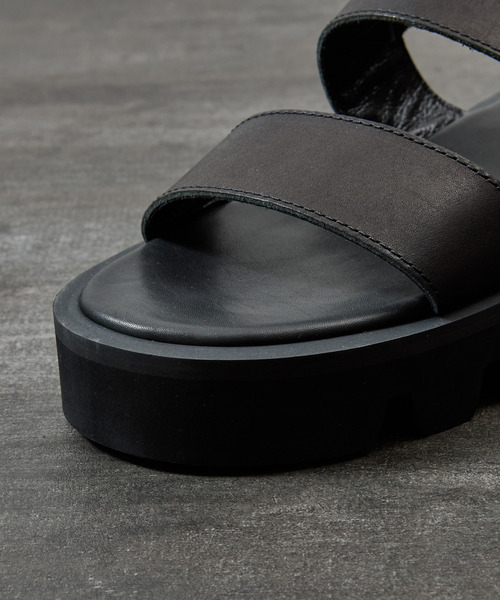 PADRONE(パドローネ)の「PADRONE パドローネ / BACK STRAP SANDALS with Chunky Sole バックストラップサンダル チャンキーソール / PU2308-3206(サンダル・メンズ・ブラック・40/41/42)」の7枚目の写真