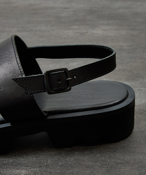 PADRONE(パドローネ)の「PADRONE パドローネ / BACK STRAP SANDALS with Chunky Sole バックストラップサンダル チャンキーソール / PU2308-3206(サンダル・メンズ・ブラック・40/41/42)」の9枚目の写真