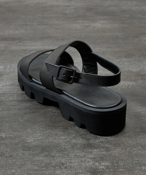 PADRONE(パドローネ)の「PADRONE パドローネ / BACK STRAP SANDALS with Chunky Sole バックストラップサンダル チャンキーソール / PU2308-3206(サンダル・メンズ・ブラック・40/41/42)」の11枚目の写真