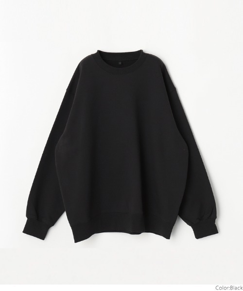 coca（coca）（コカ）の「【WEB限定セール】メンズヘビーウェイト裏起毛トレーナー（スウェット・メンズ・アイボリー/ブラック/ライトグレー・M/L/XL）」の3枚目の写真