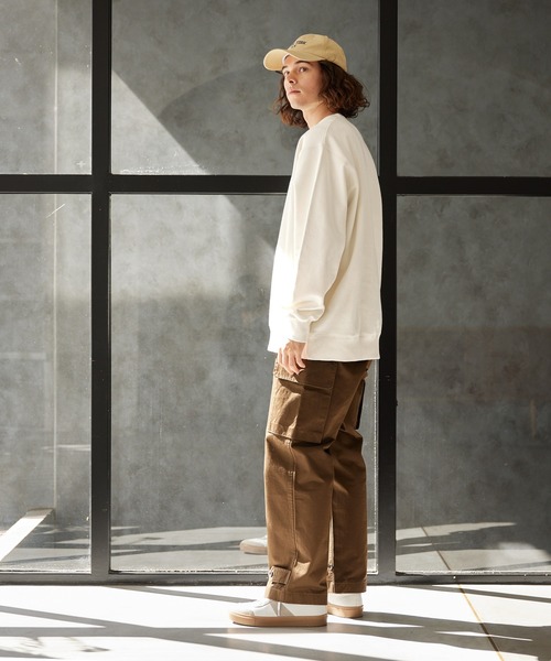 coca（coca）（コカ）の「【WEB限定セール】メンズヘビーウェイト裏起毛トレーナー（スウェット・メンズ・アイボリー/ブラック/ライトグレー・M/L/XL）」の6枚目の写真