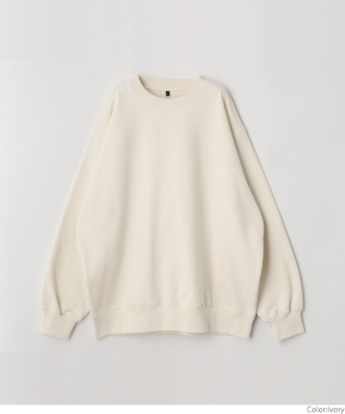 coca（coca）（コカ）の「【WEB限定セール】メンズヘビーウェイト裏起毛トレーナー（スウェット・メンズ・アイボリー/ブラック/ライトグレー・M/L/XL）」の11枚目の写真