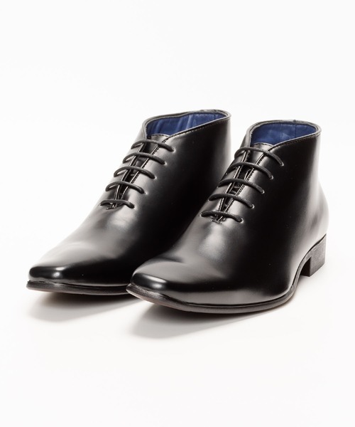 MM/ONE（エムエムワン）の「ホールカットデザイン プレーントゥ ドレスブーツ ビジネス（ブーツ・メンズ・ブラック・46/44/40/43/45/41/42）」の9枚目の写真