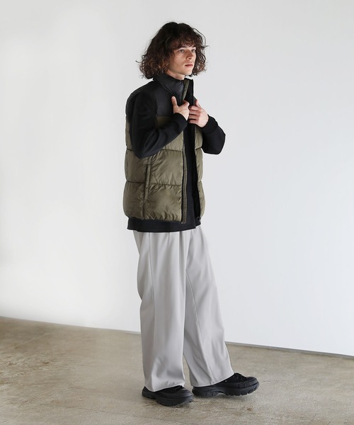 ダウンベスト　 jeans CONVERSE/コンバース】切替中綿ベスト/パファーベスト FIBER
