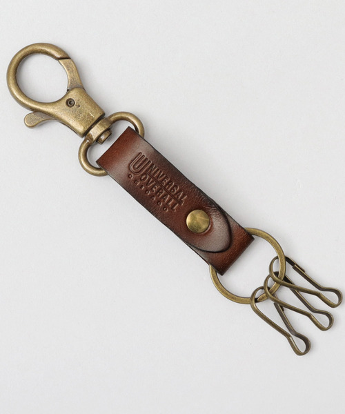 UNIVERSAL OVERALL（ユニバーサルオーバーオール）の「牛革 レザー キーフック（キーホルダー・メンズ・ブラウン/ブラック/ダークブラウン・FREE）」の5枚目の写真