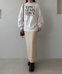 【apres jour clair】フロッキーロゴスウェット【ZOZOTOWN限定アイテム】