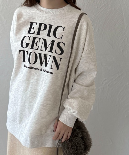apres jour clair(アプレジュールクレア)の「【apres jour clair】フロッキーロゴスウェット【ZOZOTOWN限定アイテム】(スウェット・レディース・グレー系その他/アイボリー・X-LARGE/フリー)」の12枚目の写真