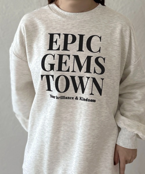 apres jour clair(アプレジュールクレア)の「【apres jour clair】フロッキーロゴスウェット【ZOZOTOWN限定アイテム】(スウェット・レディース・グレー系その他/アイボリー・X-LARGE/フリー)」の13枚目の写真
