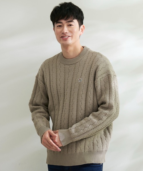 Arnold Palmer（アーノルドパーマー）の「ヘリンボーン スポンディッシュニット シェア プルオーバー（ニット/セーター・レディース・チャコールグレー/アイボリー/ライトベージュ・XS/S/M/L/LL）」の22枚目の写真