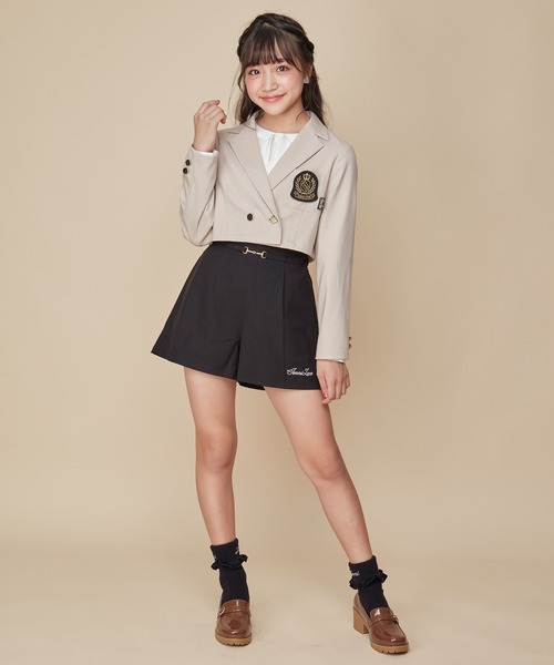 JENNI love(ジェニィラブ)の「ワッペン付きショート丈ジャケット(その他アウター・キッズ・ベージュ/ブラック・150cm/160cm/140cm/130cm)」の10枚目の写真