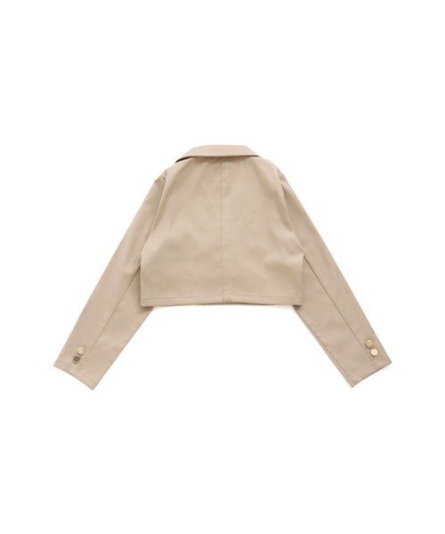 JENNI love(ジェニィラブ)の「ワッペン付きショート丈ジャケット(その他アウター・キッズ・ベージュ/ブラック・150cm/160cm/140cm/130cm)」の15枚目の写真