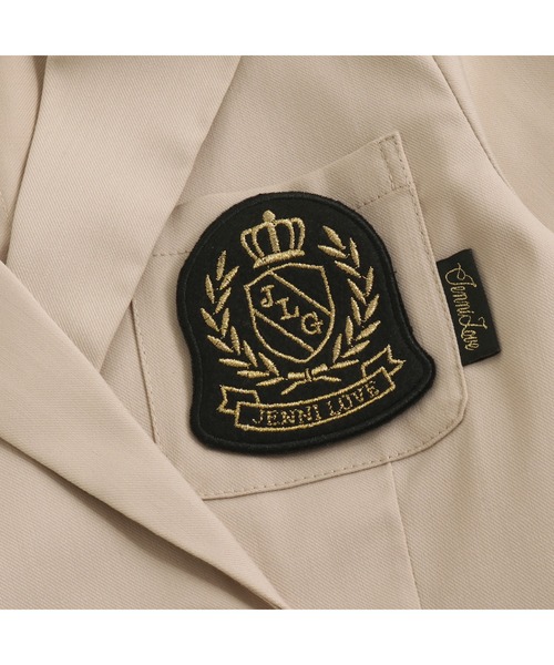 JENNI love(ジェニィラブ)の「ワッペン付きショート丈ジャケット(その他アウター・キッズ・ベージュ/ブラック・150cm/160cm/140cm/130cm)」の17枚目の写真
