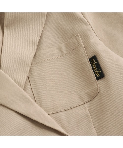 JENNI love(ジェニィラブ)の「ワッペン付きショート丈ジャケット(その他アウター・キッズ・ベージュ/ブラック・150cm/160cm/140cm/130cm)」の18枚目の写真