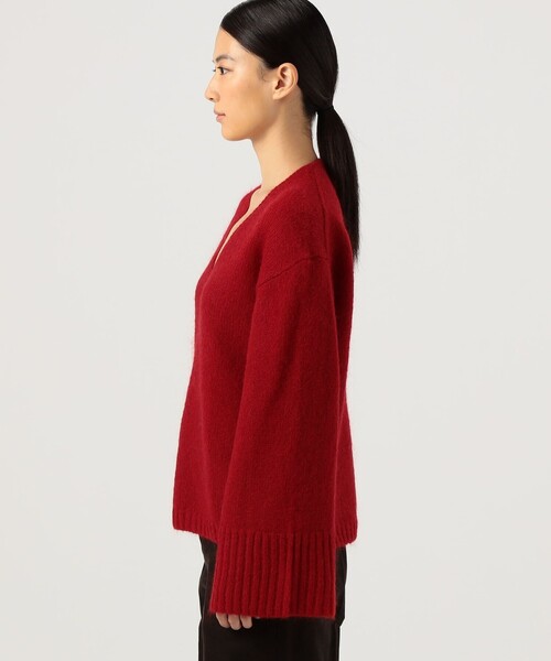 BY MALENE BIRGER(バイマレーネビルガー)の「BY MALENE BIRGER CIMONE Vネックニット(ニット/セーター・レディース・レッド・S)」の5枚目の写真