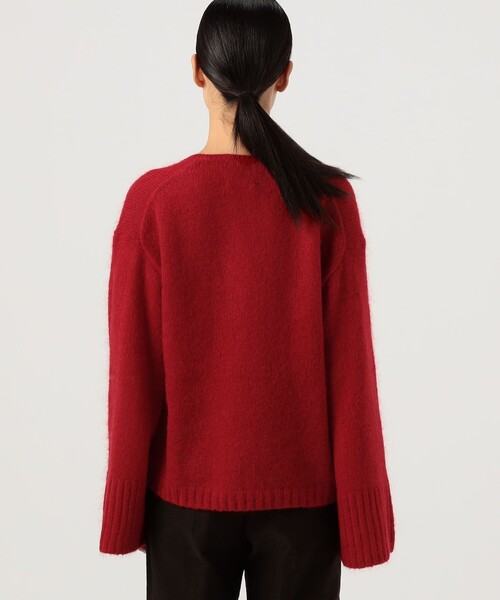 BY MALENE BIRGER(バイマレーネビルガー)の「BY MALENE BIRGER CIMONE Vネックニット(ニット/セーター・レディース・レッド・S)」の6枚目の写真