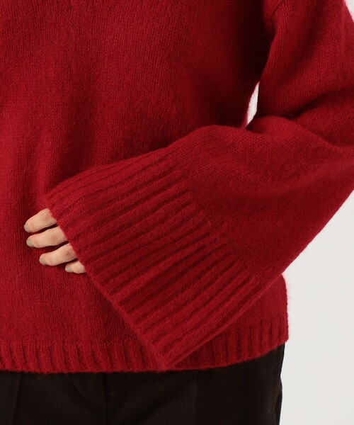 BY MALENE BIRGER(バイマレーネビルガー)の「BY MALENE BIRGER CIMONE Vネックニット(ニット/セーター・レディース・レッド・S)」の9枚目の写真