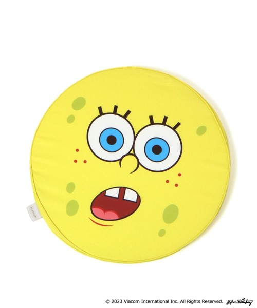 BAYFLOW(ベイフロー)の「【SpongeBob(スポンジ・ボブ)×BAYFLOW】シートクッション(クッション/クッションカバー・レディース・ピンク/イエロー・0)」の4枚目の写真