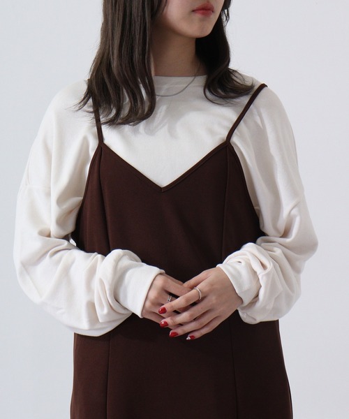 FUNALIVE(ファンアライブ)の「Plain big sweatshirt / 無地ビッグスウェットトレーナー unisex(スウェット・メンズ・パープル/ブラック/ベージュ/ヘザーチャコール/ミント/ピンク/オレンジ/杢グレー/アイボリー・L/XL/M)」の2枚目の写真
