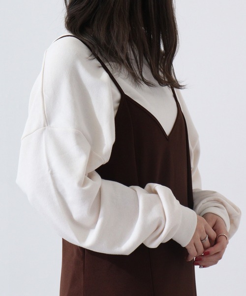 FUNALIVE(ファンアライブ)の「Plain big sweatshirt / 無地ビッグスウェットトレーナー unisex(スウェット・メンズ・パープル/ブラック/ベージュ/ヘザーチャコール/ミント/ピンク/オレンジ/杢グレー/アイボリー・L/XL/M)」の13枚目の写真