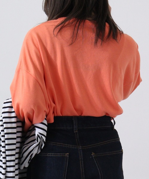 FUNALIVE(ファンアライブ)の「Plain big sweatshirt / 無地ビッグスウェットトレーナー unisex(スウェット・メンズ・パープル/ブラック/ベージュ/ヘザーチャコール/ミント/ピンク/オレンジ/杢グレー/アイボリー・L/XL/M)」の21枚目の写真