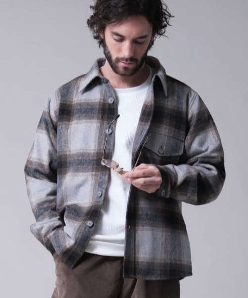 BANKS（バンクス）の「LS SHIRT/BANKS(バンクス)長袖ネルシャツ 