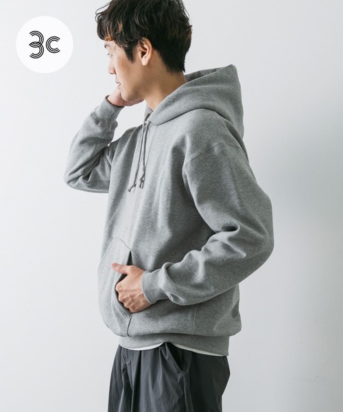 URBAN RESEARCH DOORS（アーバンリサーチドアーズ）の「『UR GREEN』裏起毛フーディ（パーカー・メンズ・ブルー系その他/チャコールグレー/グレー系その他・MEDIUM/LARGE）」の3枚目の写真