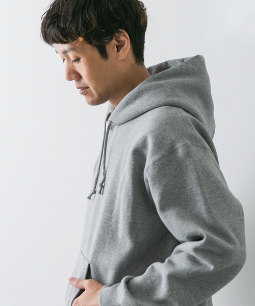 URBAN RESEARCH DOORS（アーバンリサーチドアーズ）の「『UR GREEN』裏起毛フーディ（パーカー・メンズ・ブルー系その他/チャコールグレー/グレー系その他・MEDIUM/LARGE）」の4枚目の写真