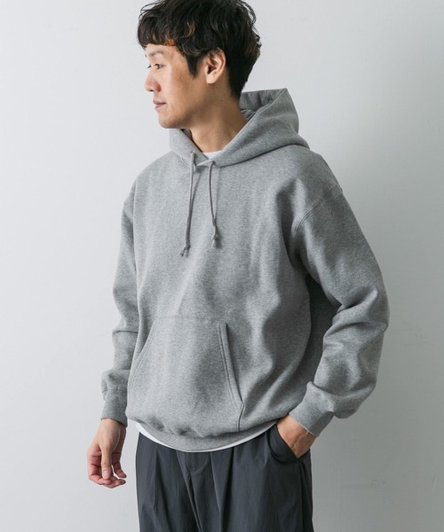 URBAN RESEARCH DOORS（アーバンリサーチドアーズ）の「『UR GREEN』裏起毛フーディ（パーカー・メンズ・ブルー系その他/チャコールグレー/グレー系その他・MEDIUM/LARGE）」の6枚目の写真