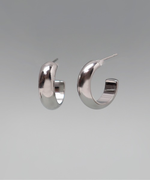 ieLS（イエルズ）の「金属アレルギー対応「ieLS」ステンレス　フープピアス（ピアス（両耳用）・レディース・ゴールド/シルバー・ONE SIZE）」の4枚目の写真