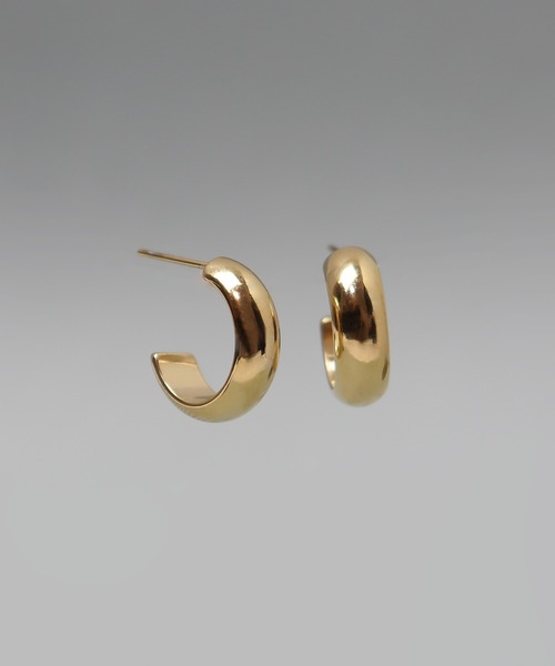 ieLS（イエルズ）の「金属アレルギー対応「ieLS」ステンレス　フープピアス（ピアス（両耳用）・レディース・ゴールド/シルバー・ONE SIZE）」の5枚目の写真