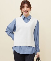 ANY SIS（エニィスィス）の「【前後着用可】2WAYニット ベスト（ベスト）」