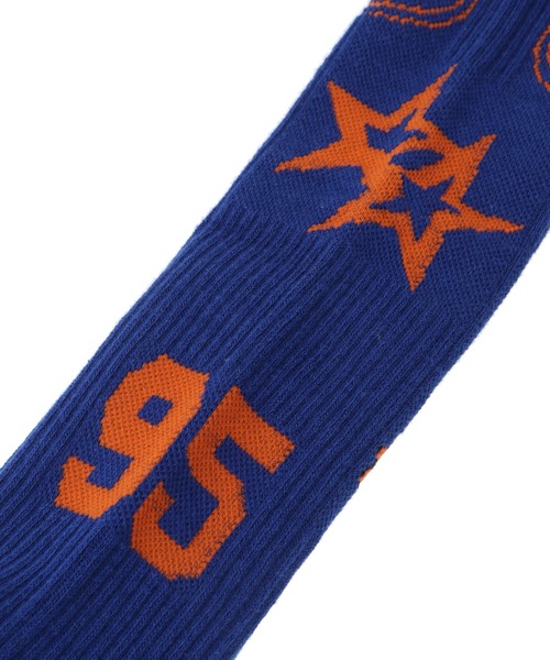 Candy Stripper（キャンディストリッパー）の「CND MIX IT UP RIB HIGH ソックス（ソックス/靴下・レディース・ブラック/ブルー/オフホワイト・FREE）」の4枚目の写真