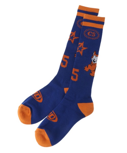 Candy Stripper（キャンディストリッパー）の「CND MIX IT UP RIB HIGH ソックス（ソックス/靴下・レディース・ブラック/ブルー/オフホワイト・FREE）」の8枚目の写真