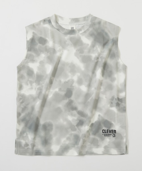 devirock（デビロック）の「サラっとストレッチ メッシュ タイダイタンク（タンクトップ・キッズ・グレー/パープル/オレンジ・100cm/120cm/130cm/140cm/150cm/160cm/110cm）」の9枚目の写真