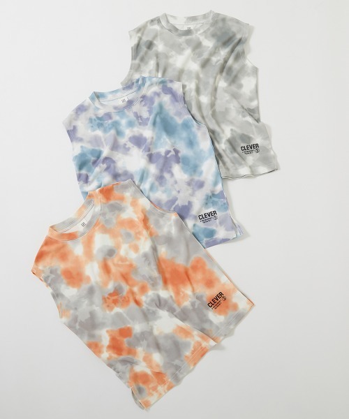 devirock（デビロック）の「サラっとストレッチ メッシュ タイダイタンク（タンクトップ・キッズ・グレー/パープル/オレンジ・100cm/120cm/130cm/140cm/150cm/160cm/110cm）」の16枚目の写真