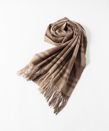 EDIFICE | カシミヤ ノンダイド チェックストール(マフラー)