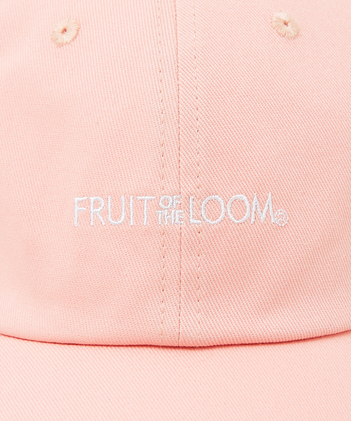 FRUIT OF THE LOOM（フルーツオブザルーム）の「【FRUIT OF THE LOOM】フロントロゴ刺繍 ツイル ベースボール ロー キャップ（キャップ・メンズ・ピンク/ブラック/サックスブルー/ベージュ/オフホワイト・フリー）」の16枚目の写真