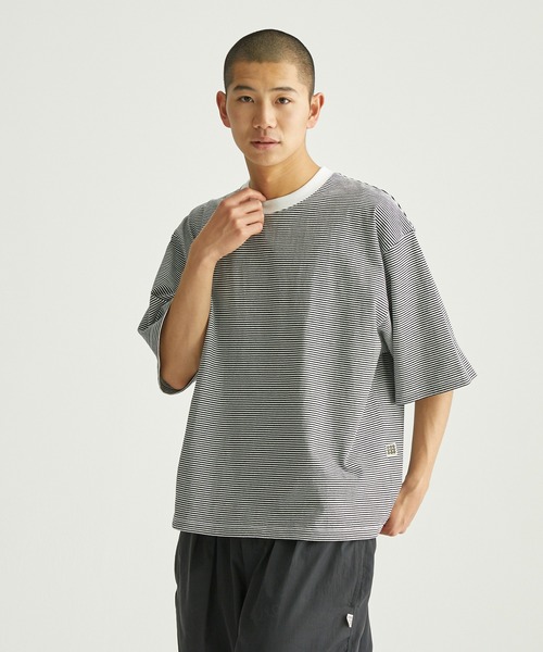 ocosic】ドローコードボーダーパックTシャツ（Tシャツ