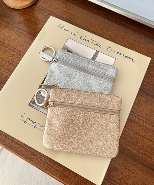 Me%（ミィパーセント）の「ラメカスタムポーチサイフ 103424（コインケース・レディース・ゴールド/シルバー/ブラック・FREE）」の4枚目の写真