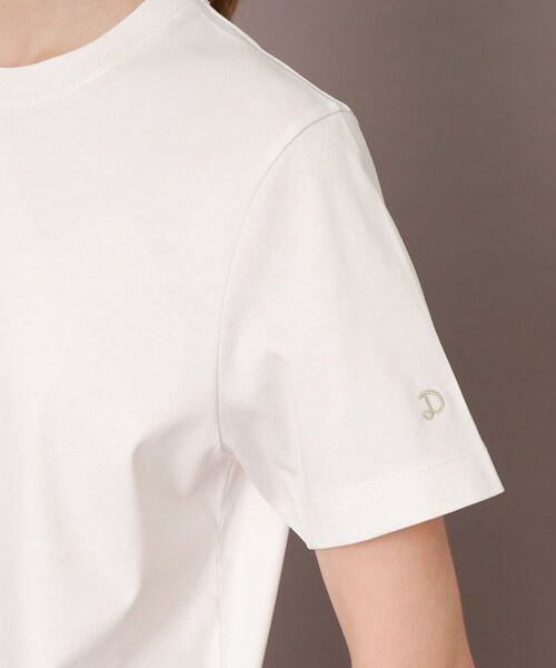 DRESSTERIOR（ドレステリア）の「【接触冷感/抗菌防臭/消臭】アイスクリアコットンTシャツ（Tシャツ/カットソー・レディース・ブラック/サックスブルー/ブラウン系その他/ダークオリーブ/ブルー系その他/ホワイト・38/34/36）」の13枚目の写真