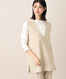 ◆【洗える】深Vネックジレ