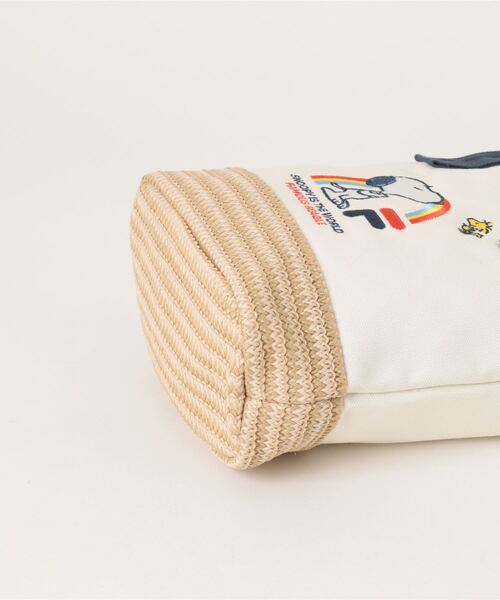PEANUTS(ピーナッツ)の「【FILA】PEANUTS キャンバスコンビかごミニトートバッグ/ピーナッツ/コラボ(トートバッグ・レディース・サックスブルー/ネイビー/ベージュ・FREE)」の5枚目の写真