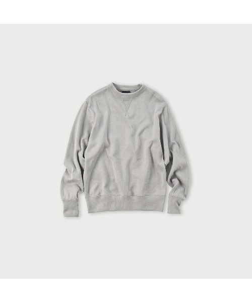 45R（フォーティファイブアール）の「スムースニットの908クルーネック（ニット/セーター・レディース・グレー/アイボリー/グリーン/バーガンディー/ネイビー・X-SMALL）」の2枚目の写真