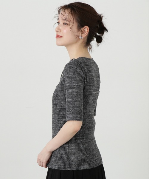 N.（N. Natural Beauty Basic）（エヌエヌナチュラルビューティーベーシック）の「◆ビスチェドッキングニット（ニット/セーター・レディース・グレー系その他/イエロー系その他・MEDIUM）」の9枚目の写真