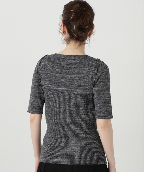 N.（N. Natural Beauty Basic）（エヌエヌナチュラルビューティーベーシック）の「◆ビスチェドッキングニット（ニット/セーター・レディース・グレー系その他/イエロー系その他・MEDIUM）」の10枚目の写真