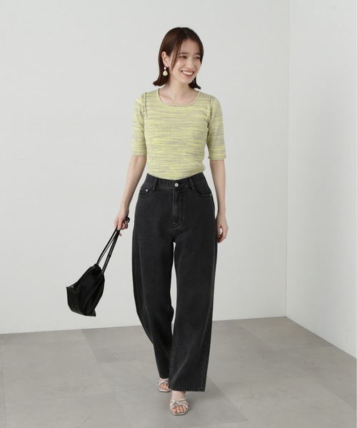 N.（N. Natural Beauty Basic）（エヌエヌナチュラルビューティーベーシック）の「◆ビスチェドッキングニット（ニット/セーター・レディース・グレー系その他/イエロー系その他・MEDIUM）」の17枚目の写真