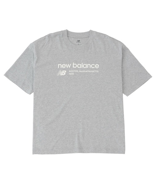NEW BALANCE(ニューバランス)の「Linear Heritage オーバーサイズショートスリーブTシャツ(Tシャツ/カットソー・レディース・杢グレー/ライトグレー・SMALL/MEDIUM/LARGE/X-LARGE)」の10枚目の写真