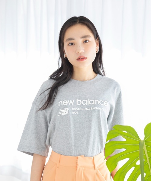NEW BALANCE(ニューバランス)の「Linear Heritage オーバーサイズショートスリーブTシャツ(Tシャツ/カットソー・レディース・杢グレー/ライトグレー・SMALL/MEDIUM/LARGE/X-LARGE)」の20枚目の写真